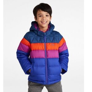L.L. Bean Colorful Kids Puffer Jacket Unisex 5/6